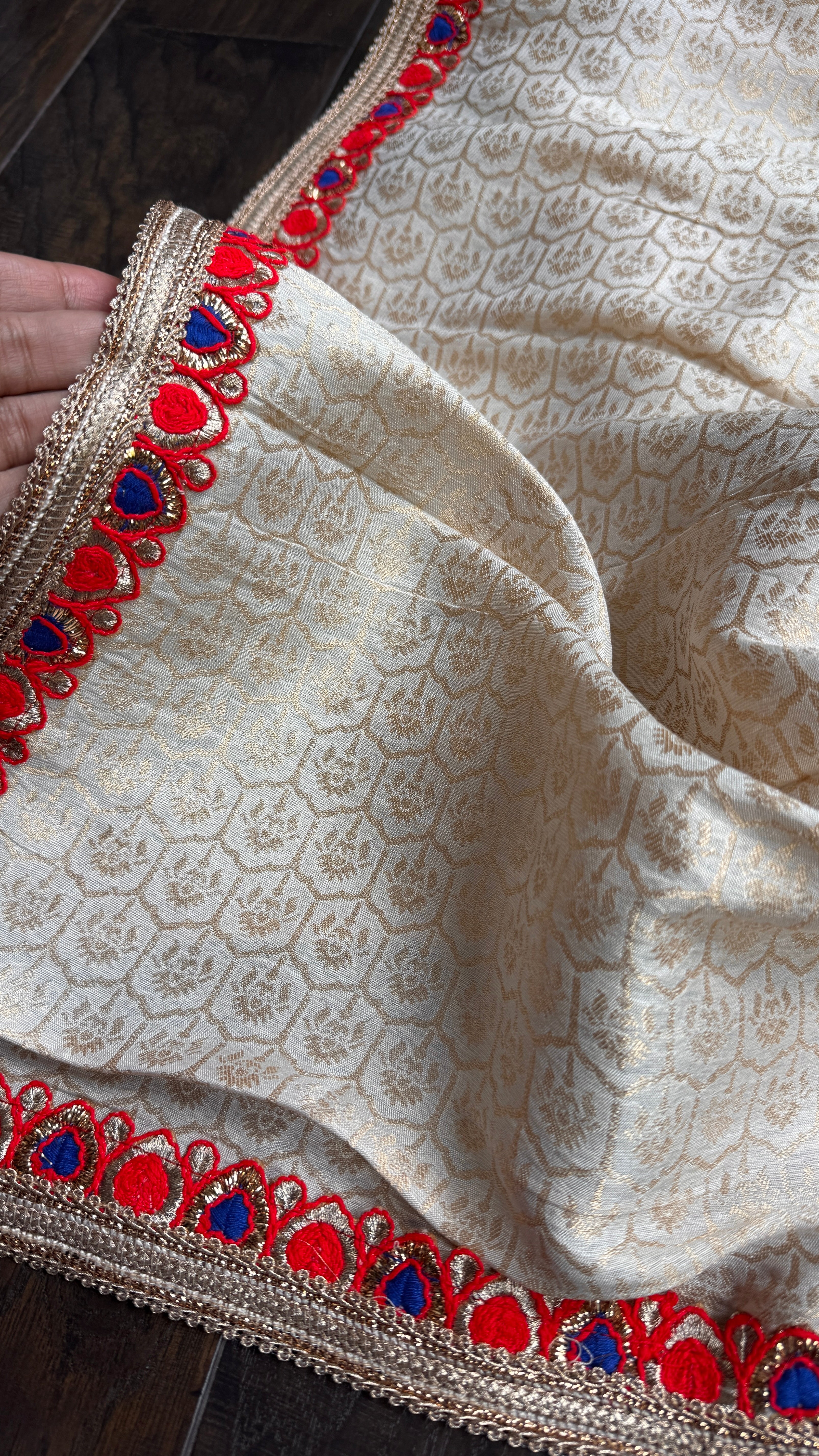 Designer Soft Silk Brocade Saree - Golden Beige Golden Zari