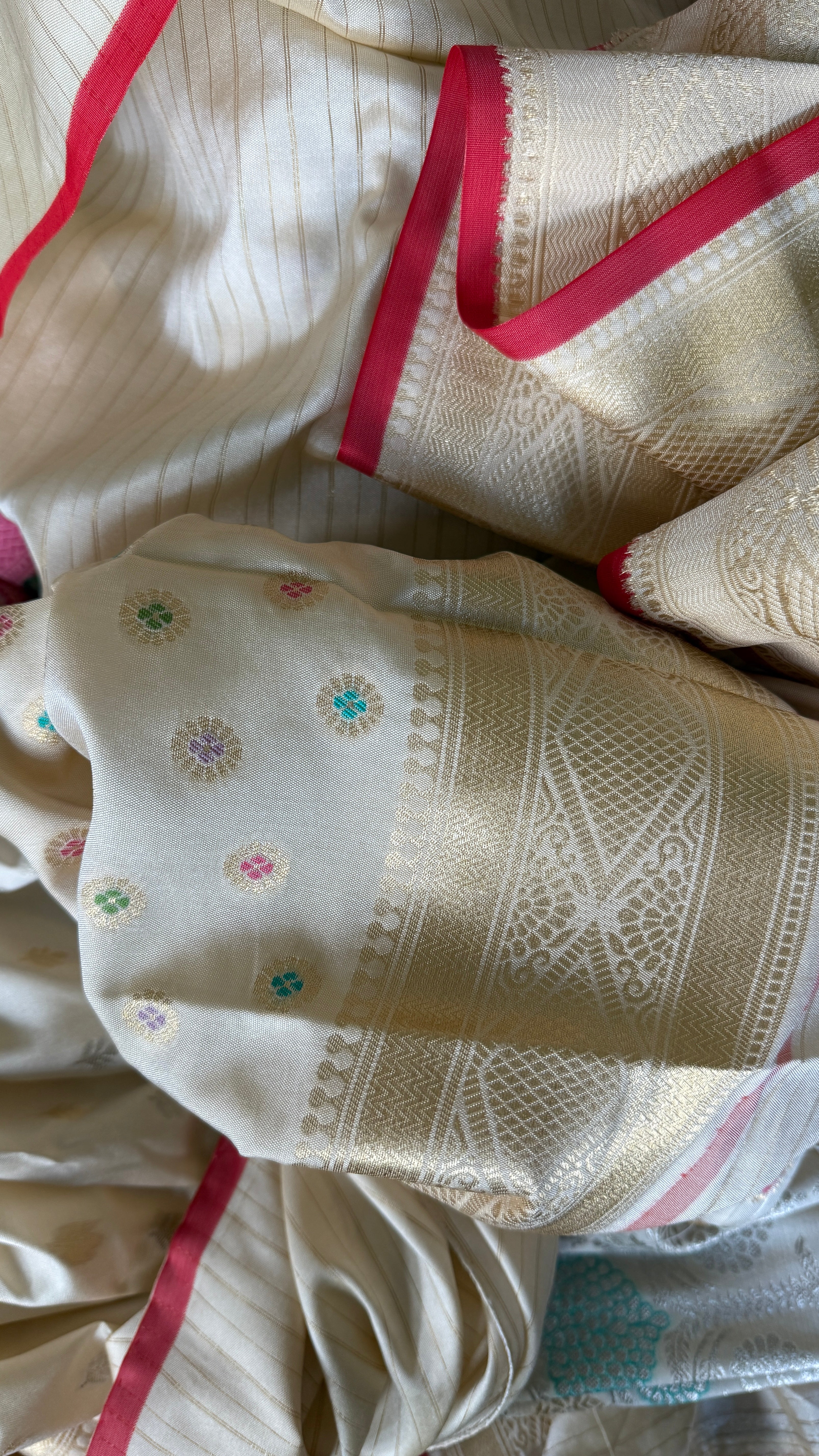 Soft Silk Banaras Brocade Saree - Beige