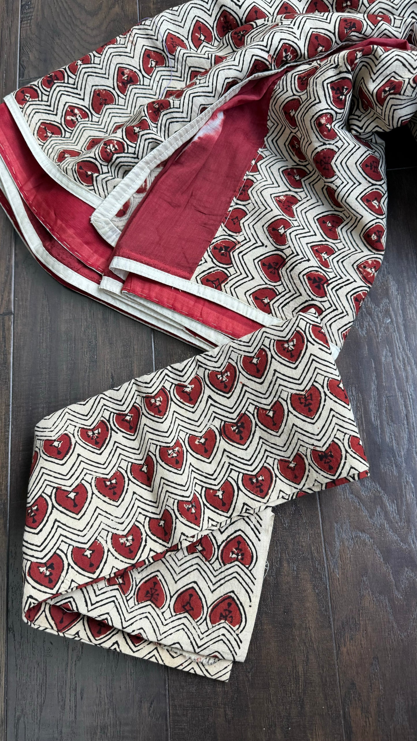 Designer Cotton Shibori - Rust Red
