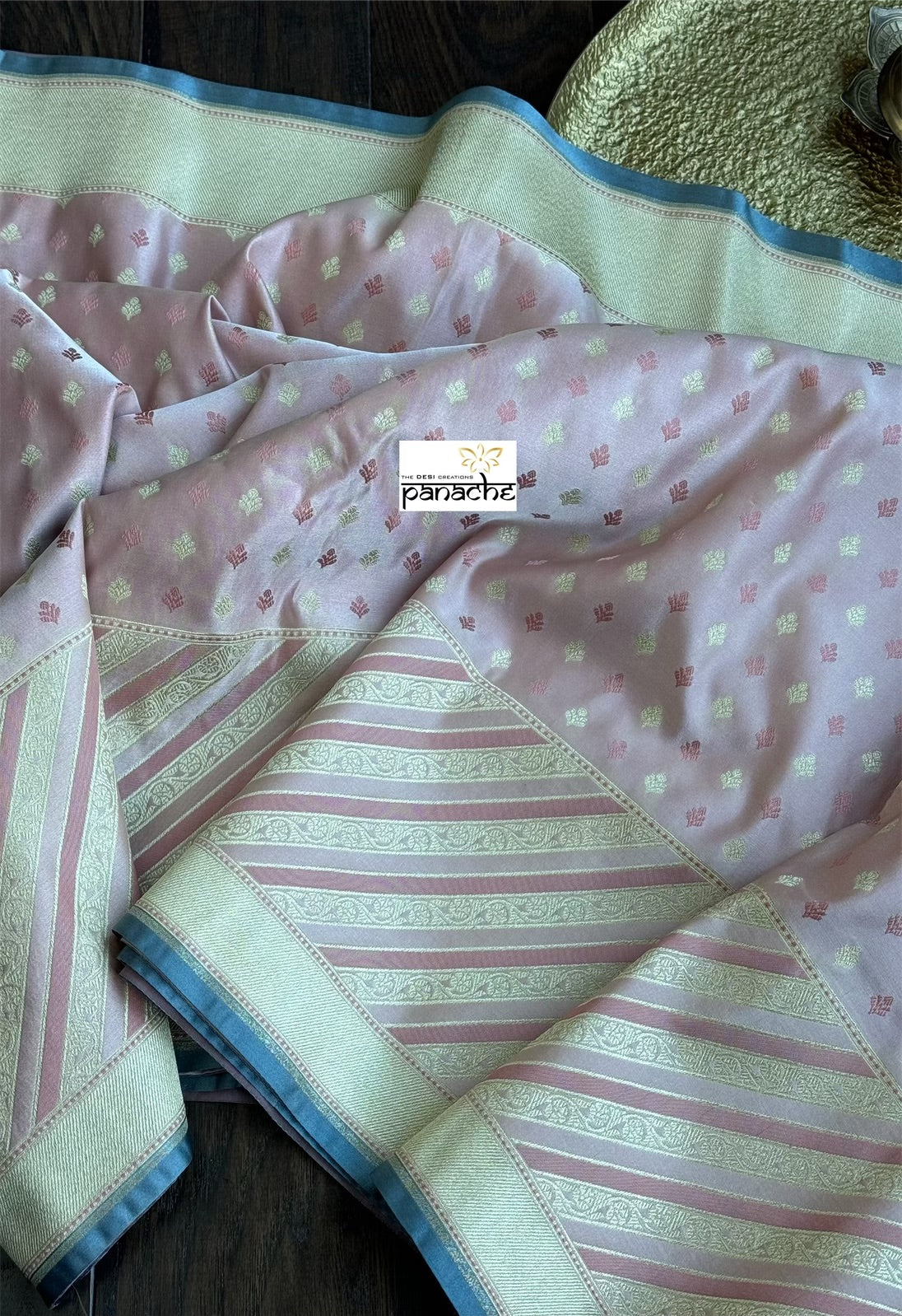 Soft Silk Banarasi - Light Thulian Pink