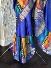 Pure Tussar Silk - Royal Blue