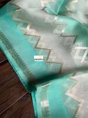 Organza Silk Banarsi - Sea Green