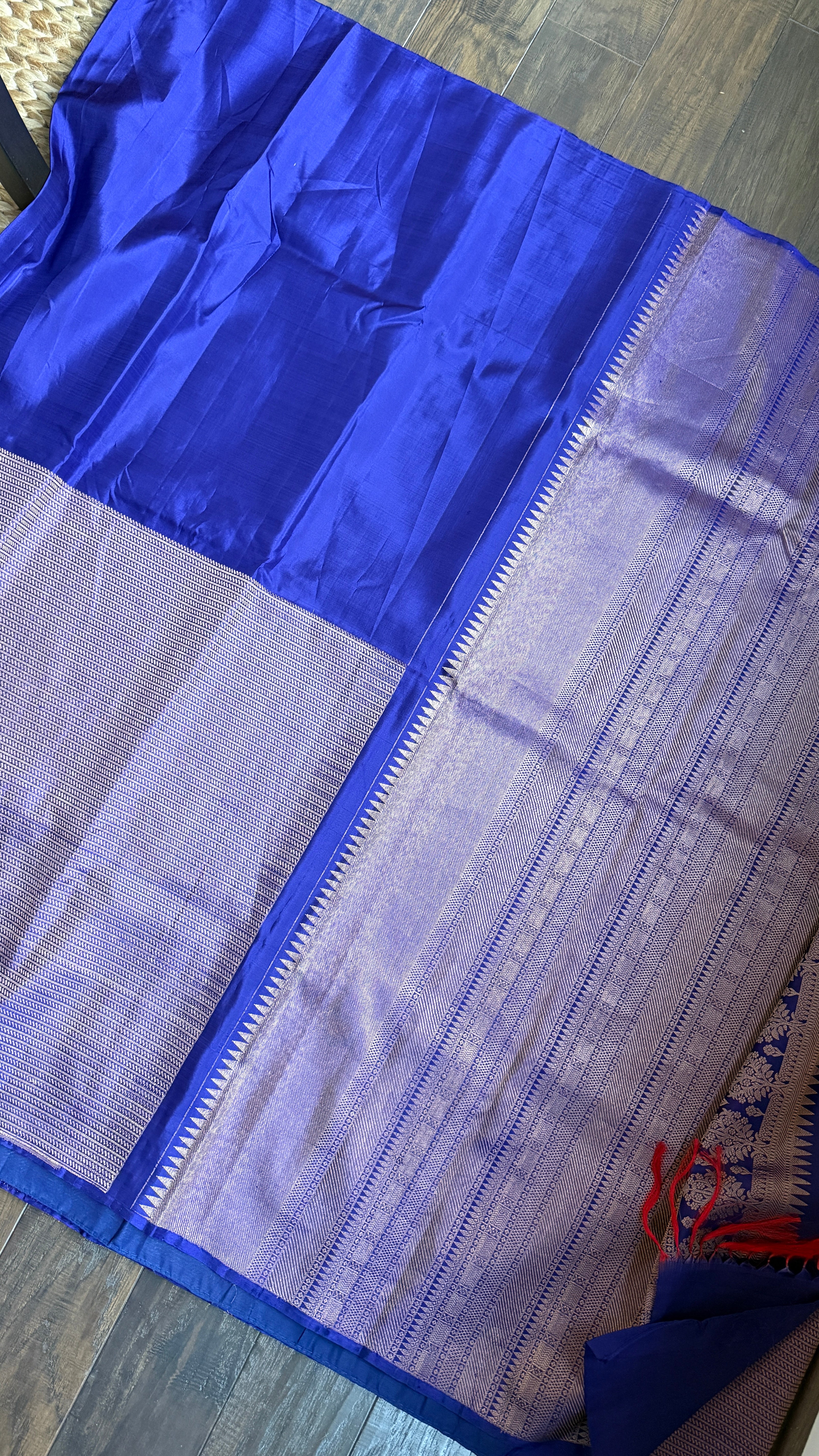 Pure Silk Kanjivaram - Purple Blue