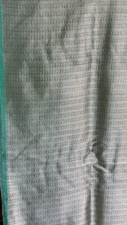 Designer Soft Silk Brocade Banarasi - Sea Green Pista Golden Tie-Dye