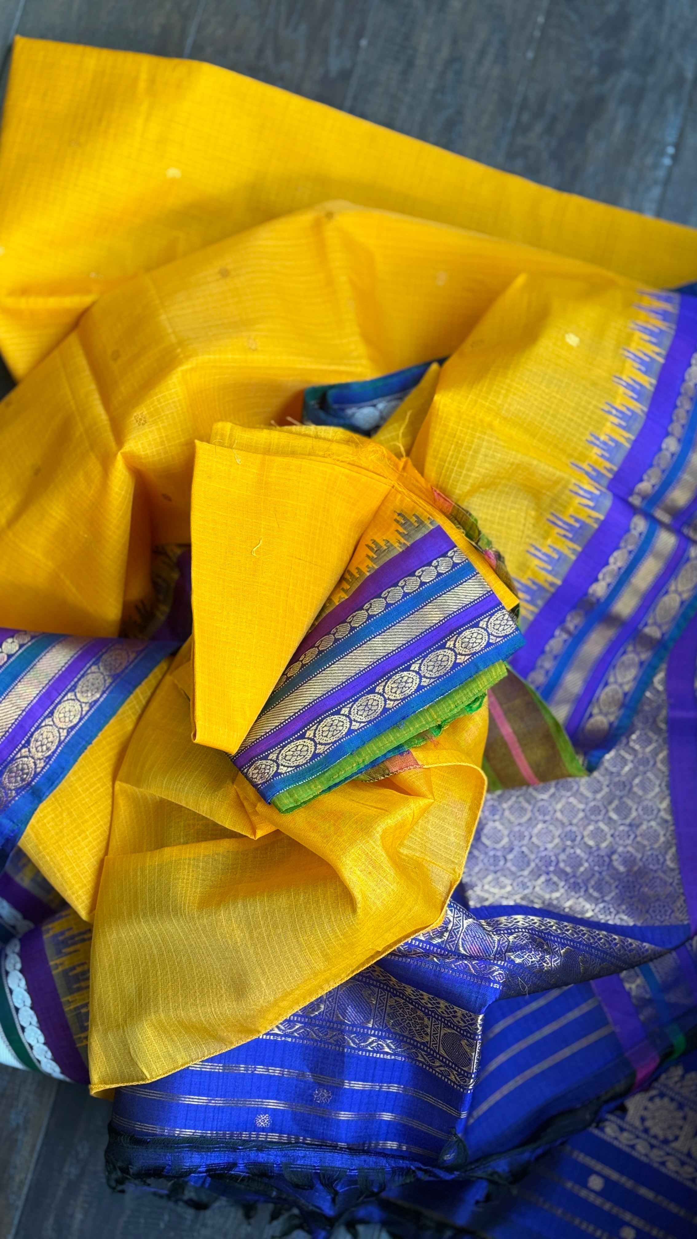 Pure SICO Kuttu Gadwal - Sunrise Orange Purple