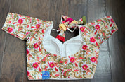 Designer Blouse - White Multicolor Embroidered