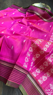 Pure Garad Silk- Pink Green