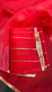 Kora Silk Banarasi - Red
