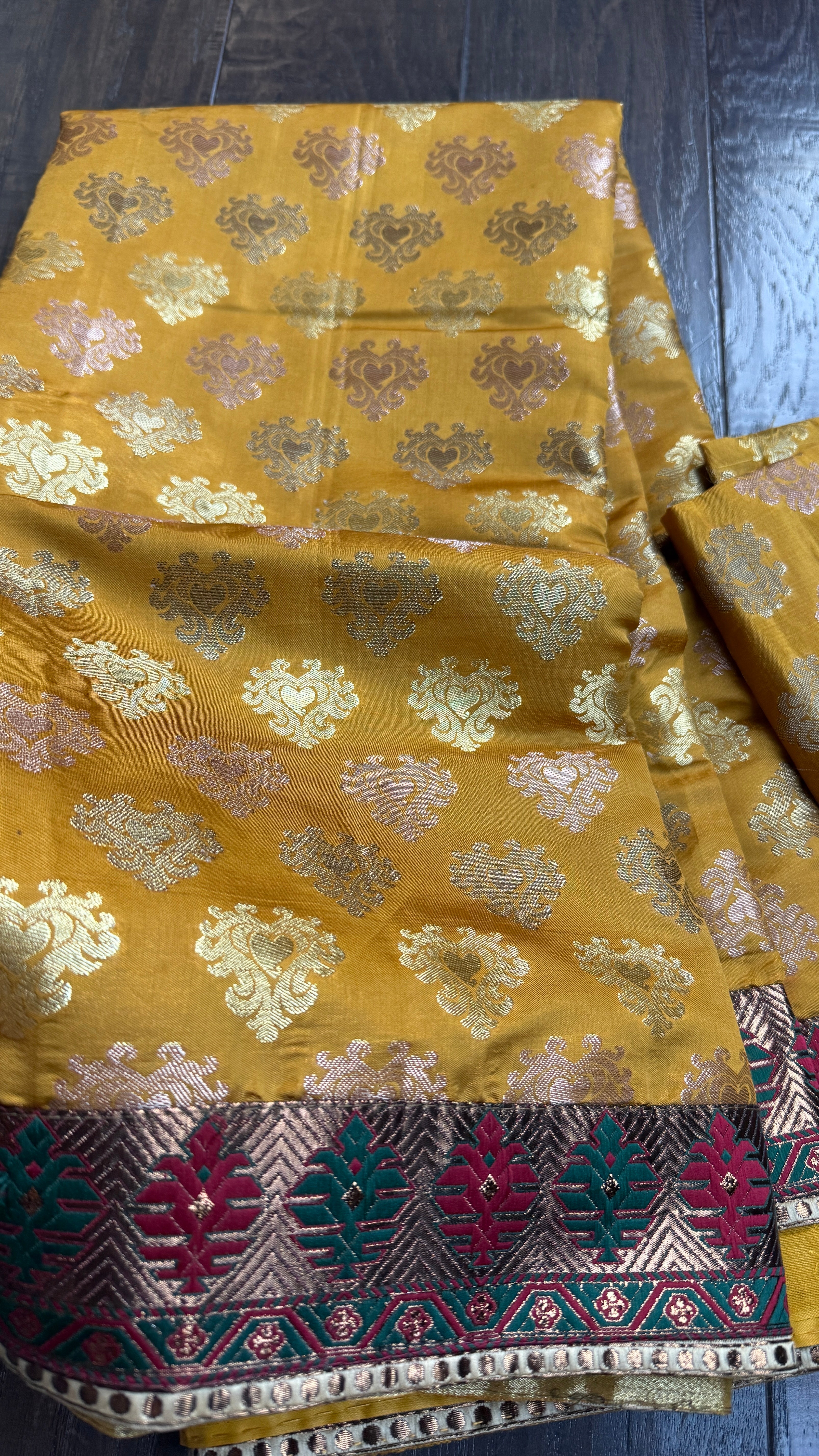 Designer Soft Silk - Golden Ochre Yellow