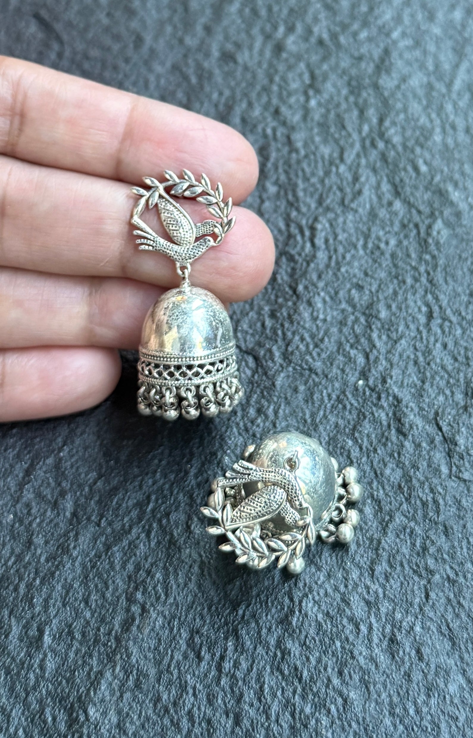 Earring 925 Silver- Lapis Stud