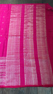 Pure Matka Silk - Magenta Pink Woven