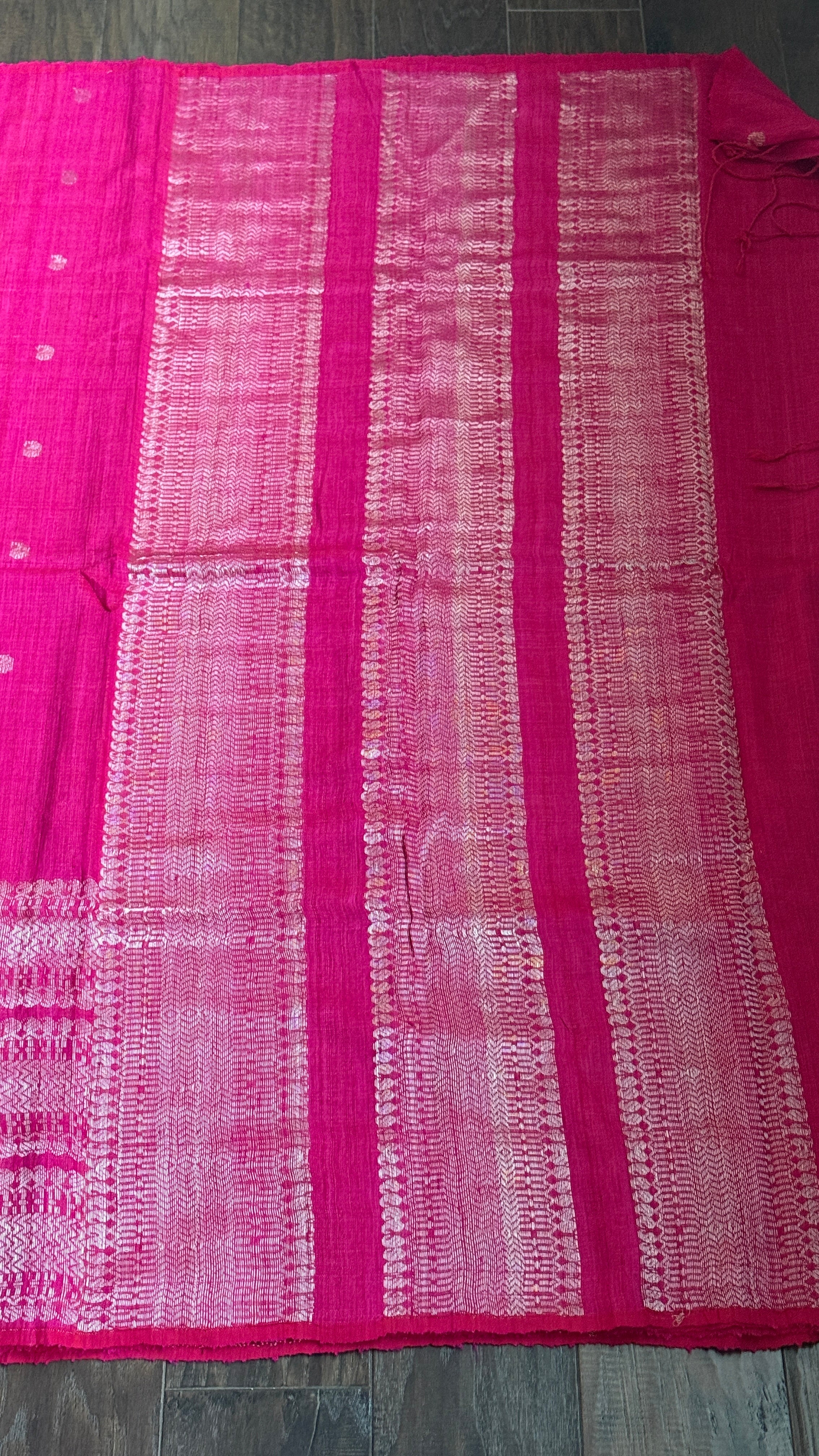 Pure Matka Silk - Magenta Pink Woven