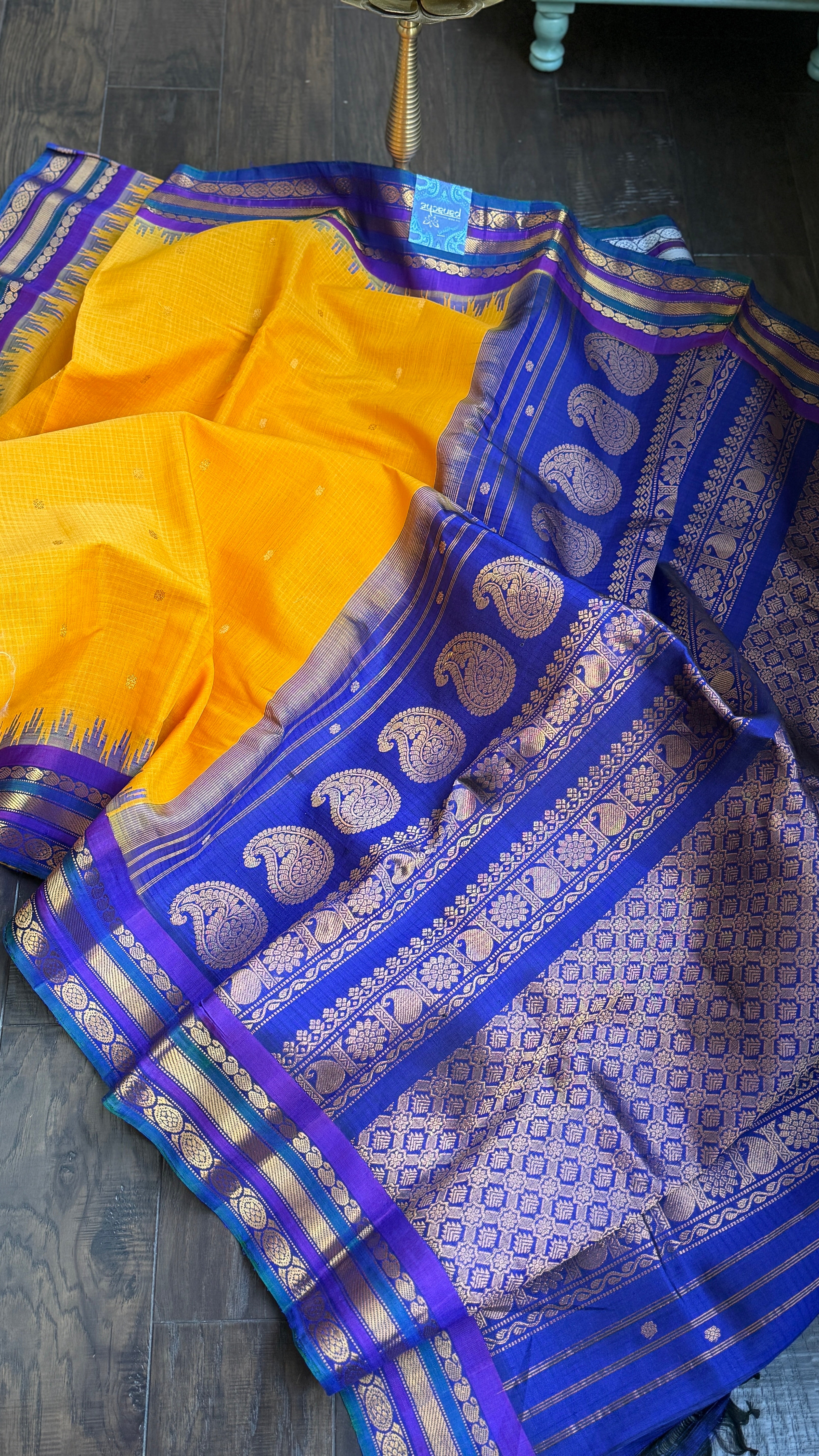Pure SICO Kuttu Gadwal - Sunrise Orange Purple