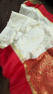 Soft Silk Garad - Off-White Red 2