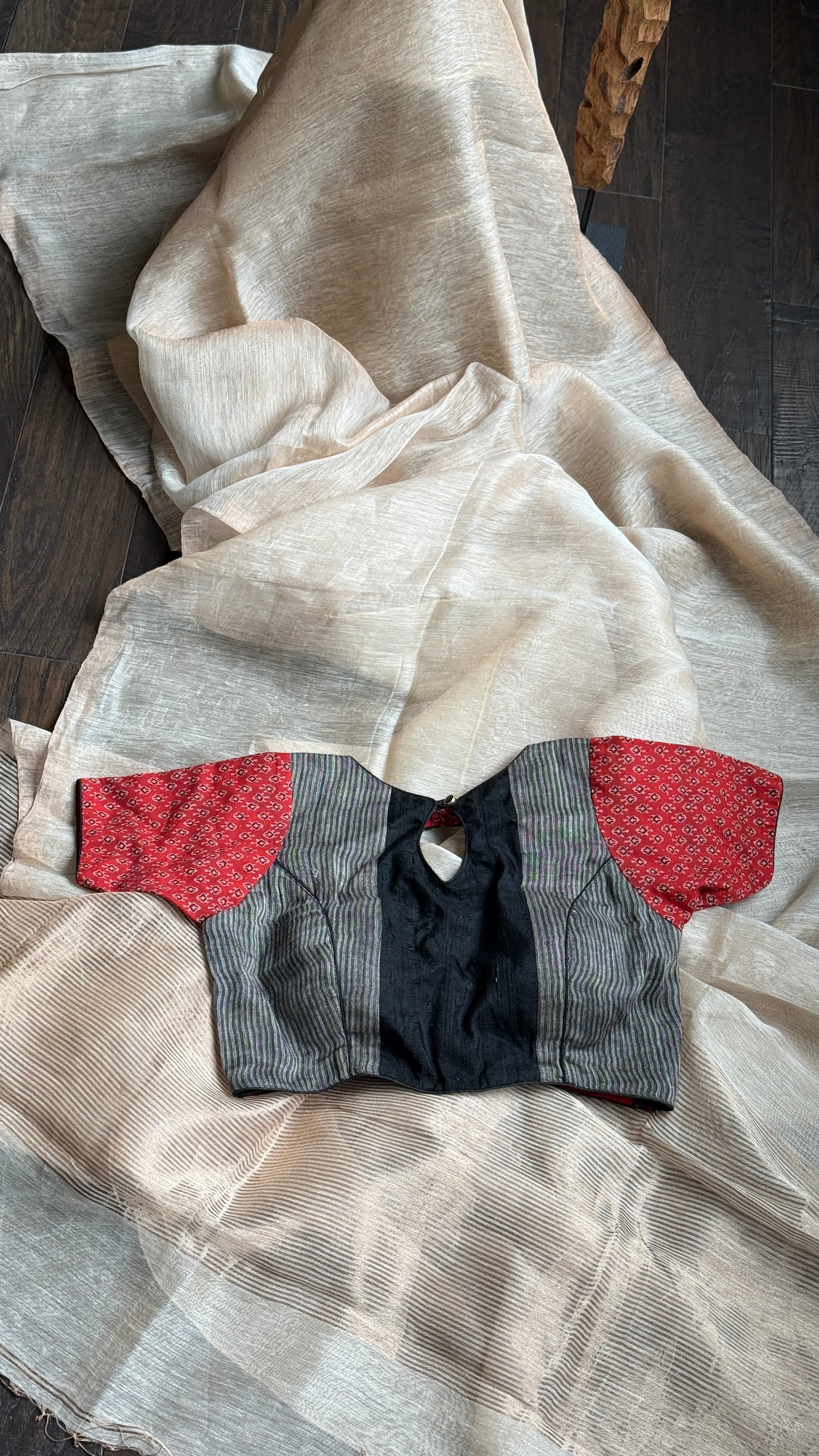Linen Silk Borderless - Light Peach Dust