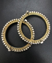 Bangle Pair 925 Silver- Matar Dual Tone