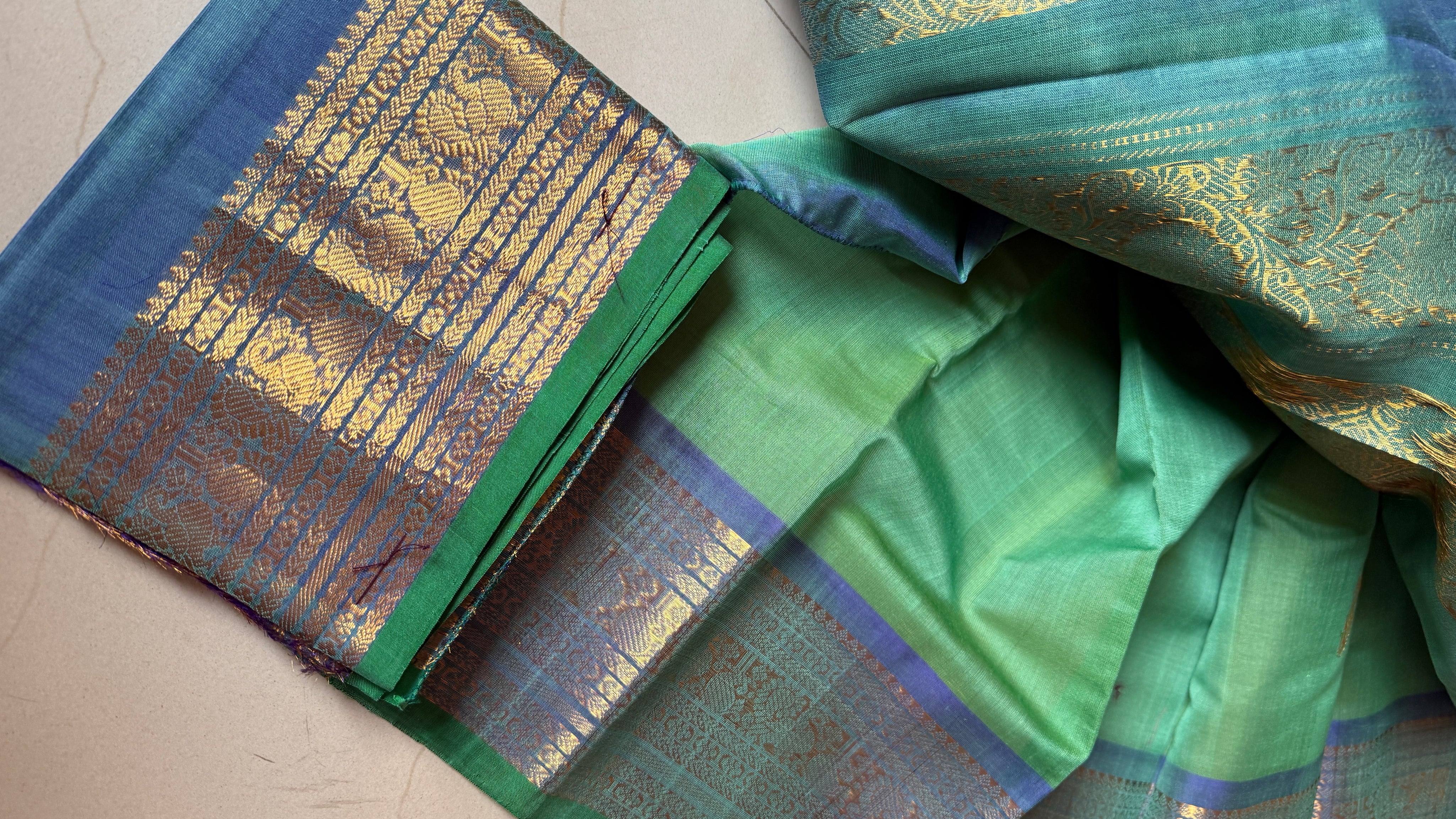 Pure SICO Gadwal - Light Green Firozi