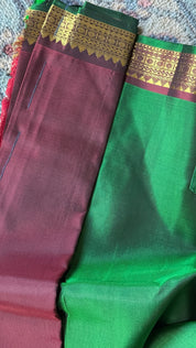 Pure Silk Kanjivaram - Green Woven