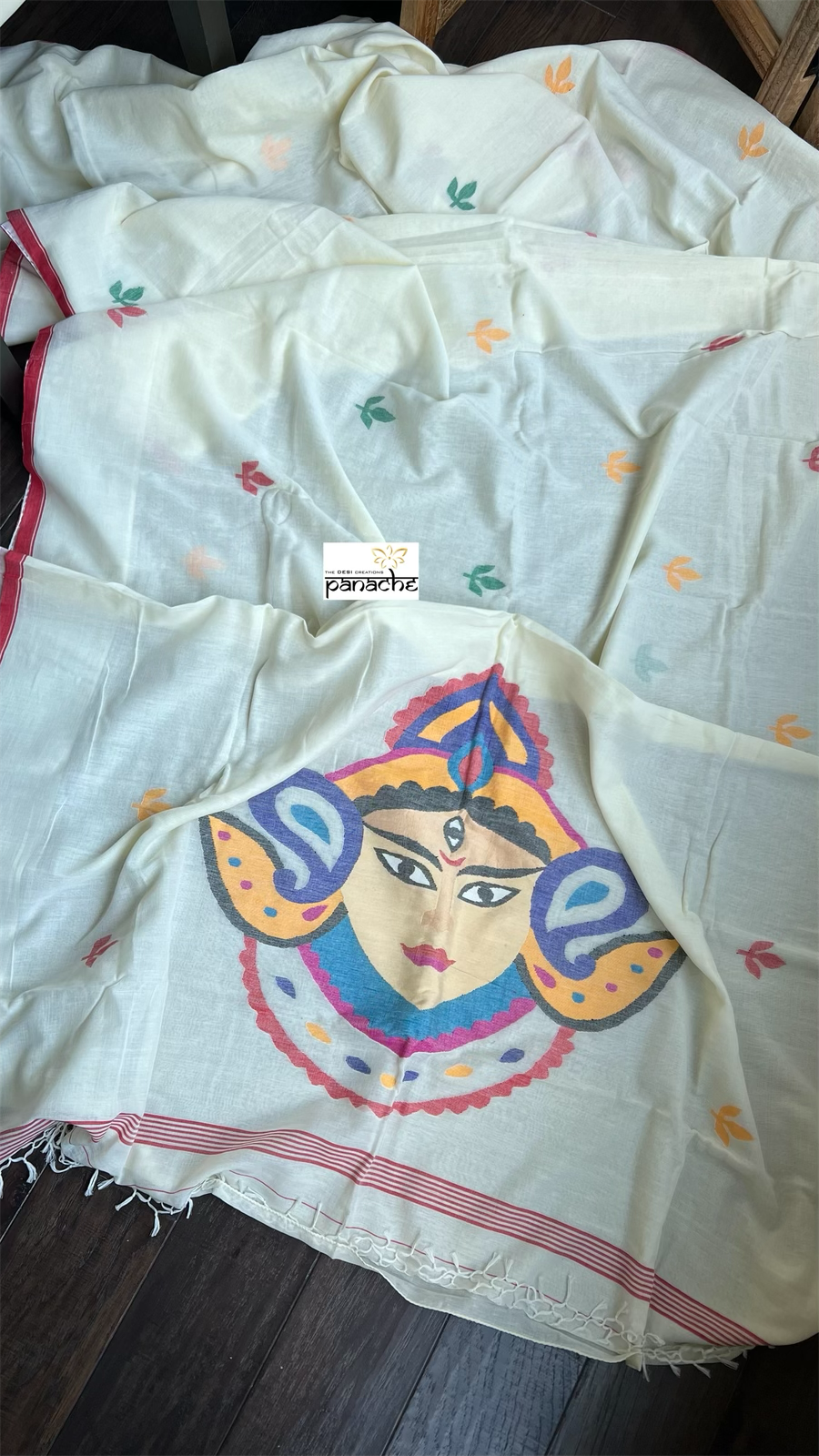 Pure Khadi Cotton  - Cream Durga