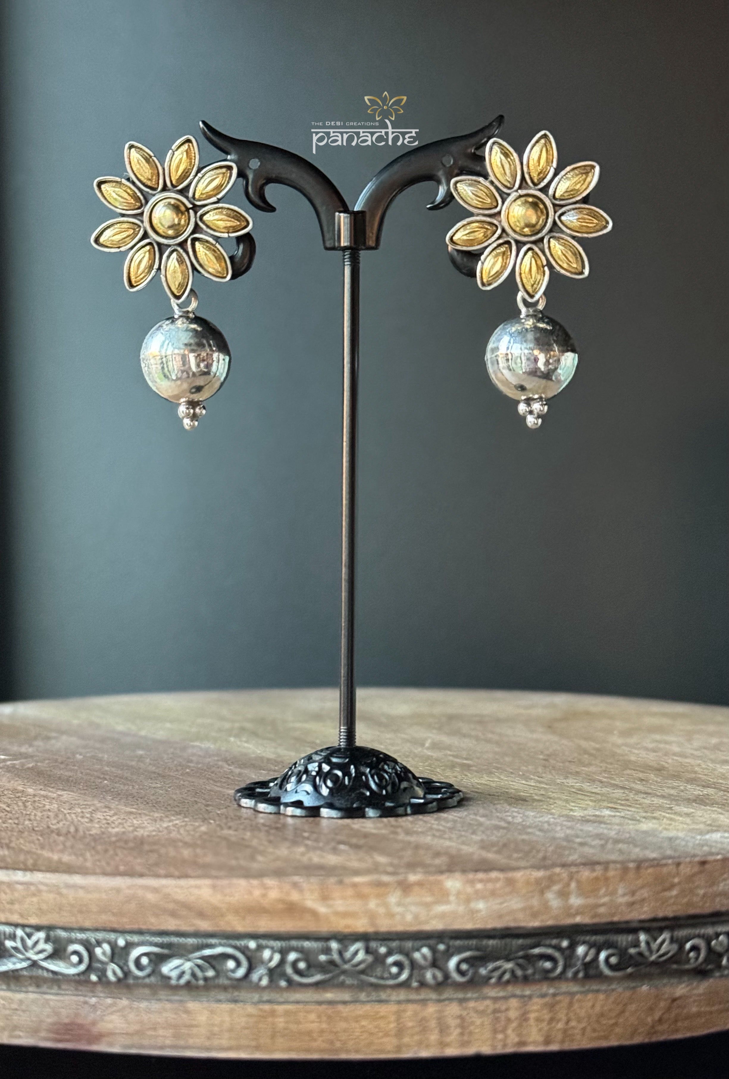 Earring 925 Silver- Drop Star