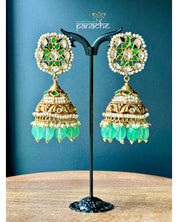 Earring 925 Silver- Jadau Jhumka