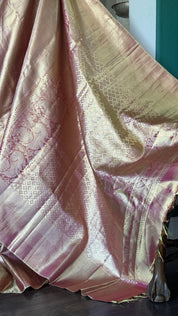 Pure Tissue Silk Kanjivaram - Golden Purple