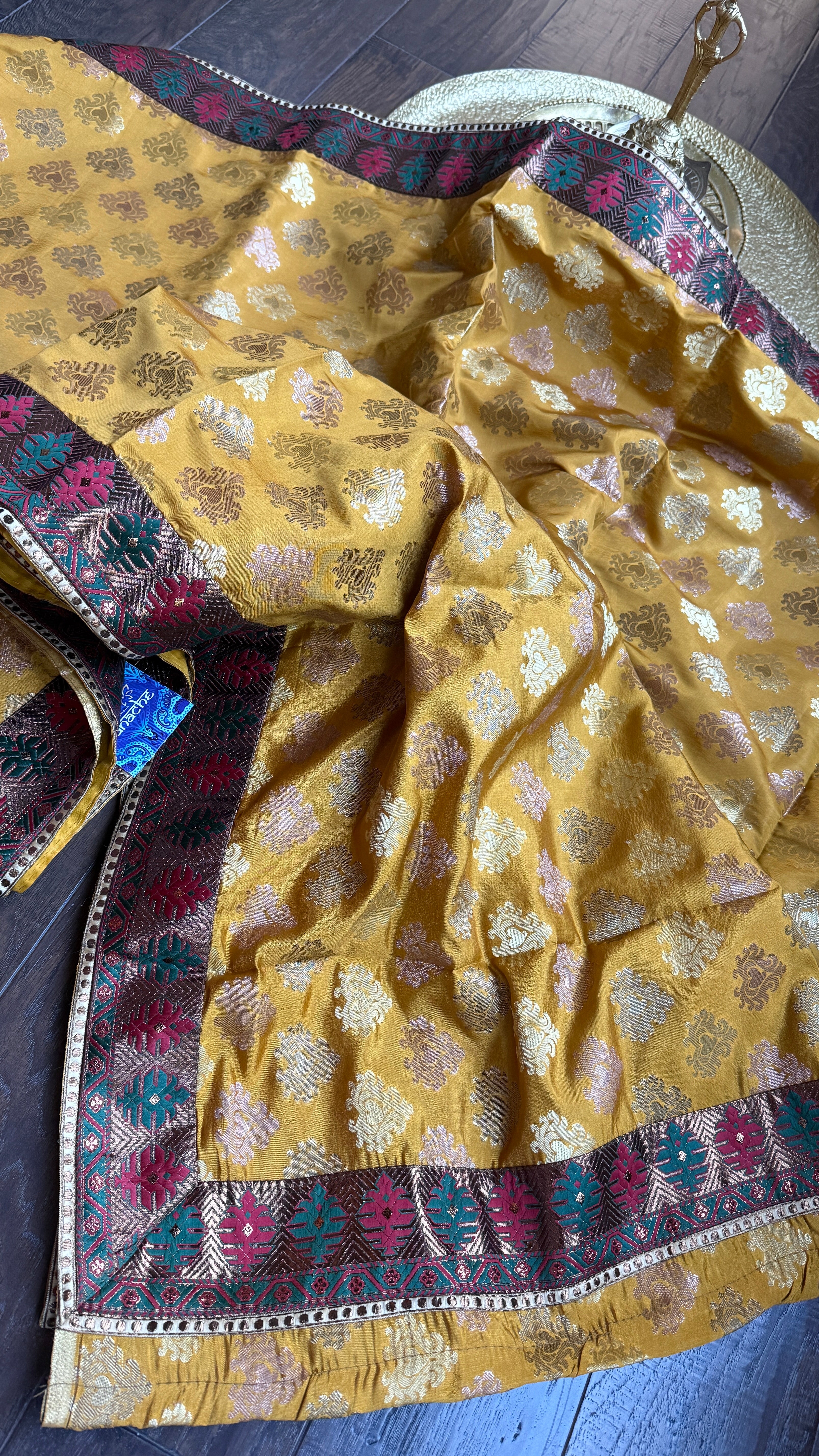 Designer Soft Silk - Golden Ochre Yellow