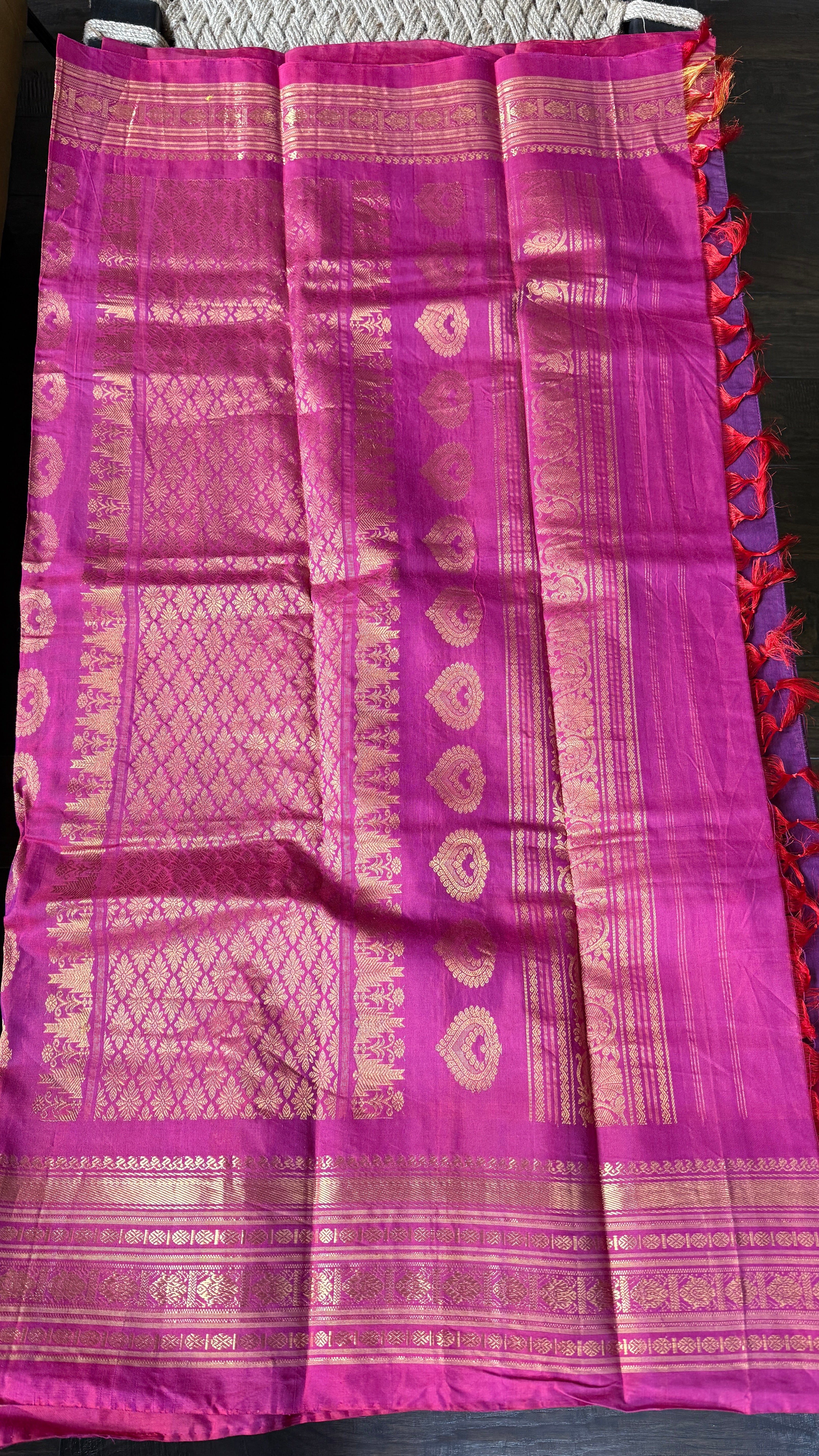 Pure SICO Gadwal - Magenta Purple