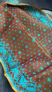 Jamdaani  - Ochre Orange Firozi