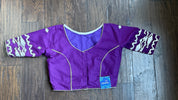 Designer Blouse - Purple Jamdaani Woven