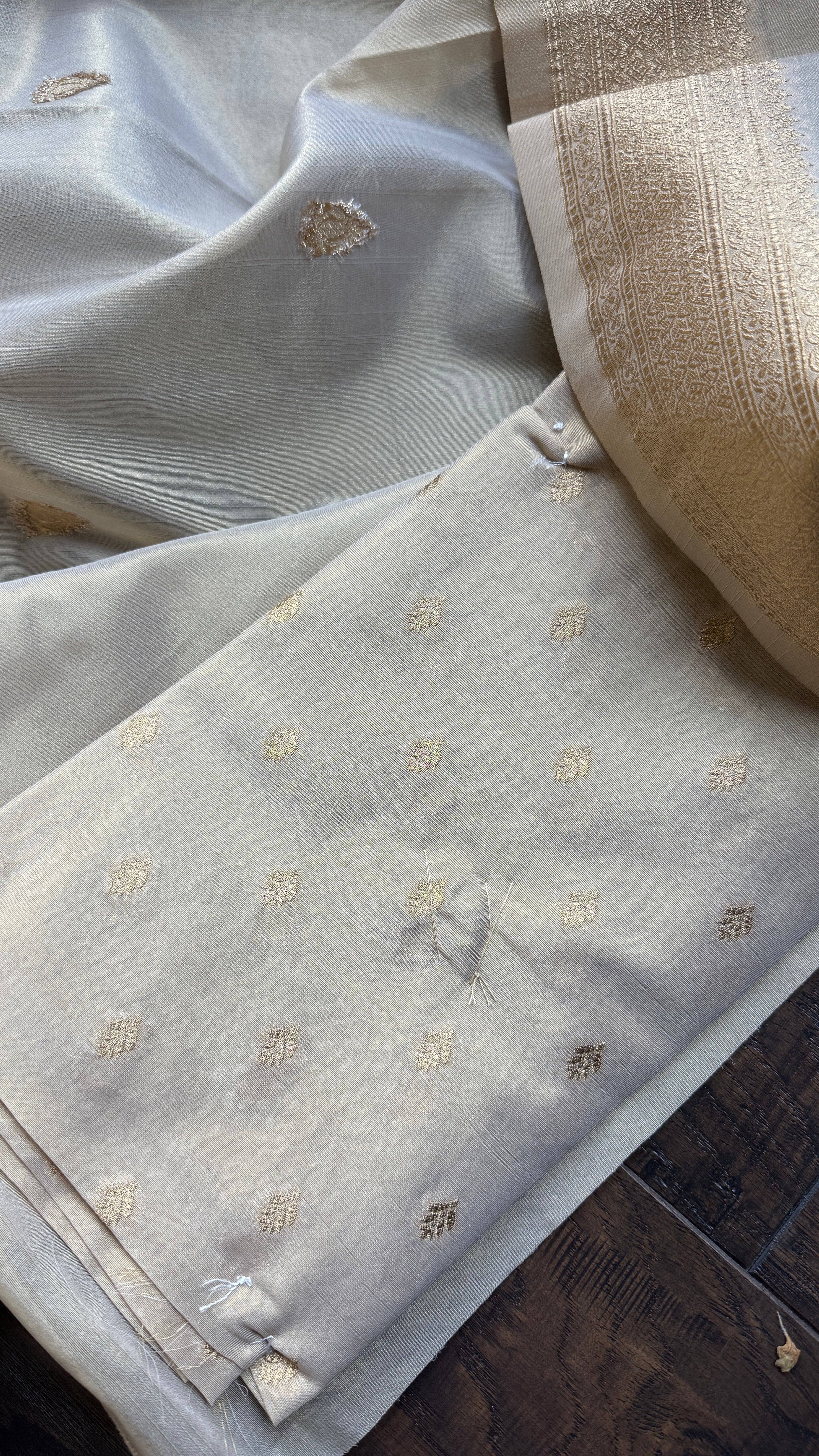 Tissue Silk Banarasi - Golden Beige