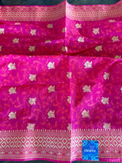 Cotton Silk Jamdaani Banarasi - Magenta Pink Woven