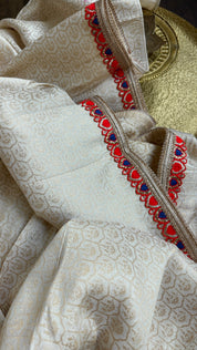 Designer Soft Silk Brocade Saree - Golden Beige Golden Zari