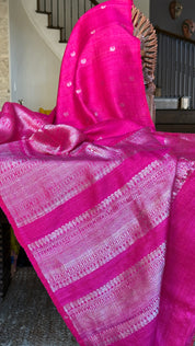 Pure Matka Silk - Magenta Pink Woven