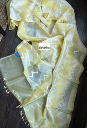 Organza Silk Banarsi - Yellow