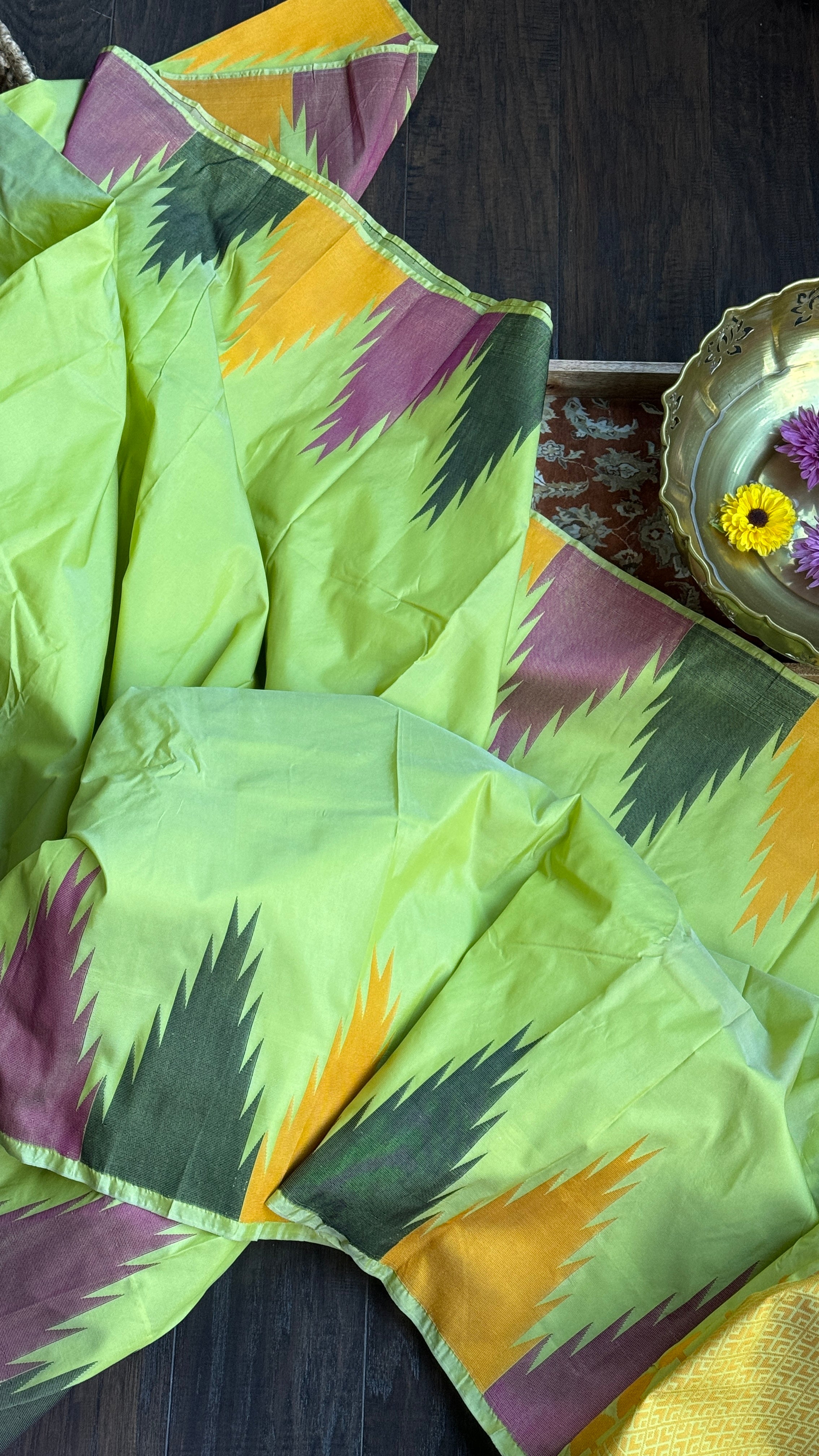 Soft Silk Kanjivaram - Parrot Green