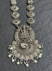 German Silver Pendent Lakshmi- Vintage Necklace