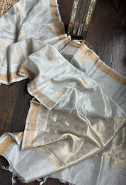 Pure Tissue Silk - Silver Golden