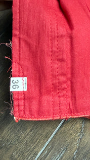 Designer Blouse - Reddish Maroon Woven Size 36