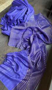 Matka Silk Muslin - Lavender Half Half