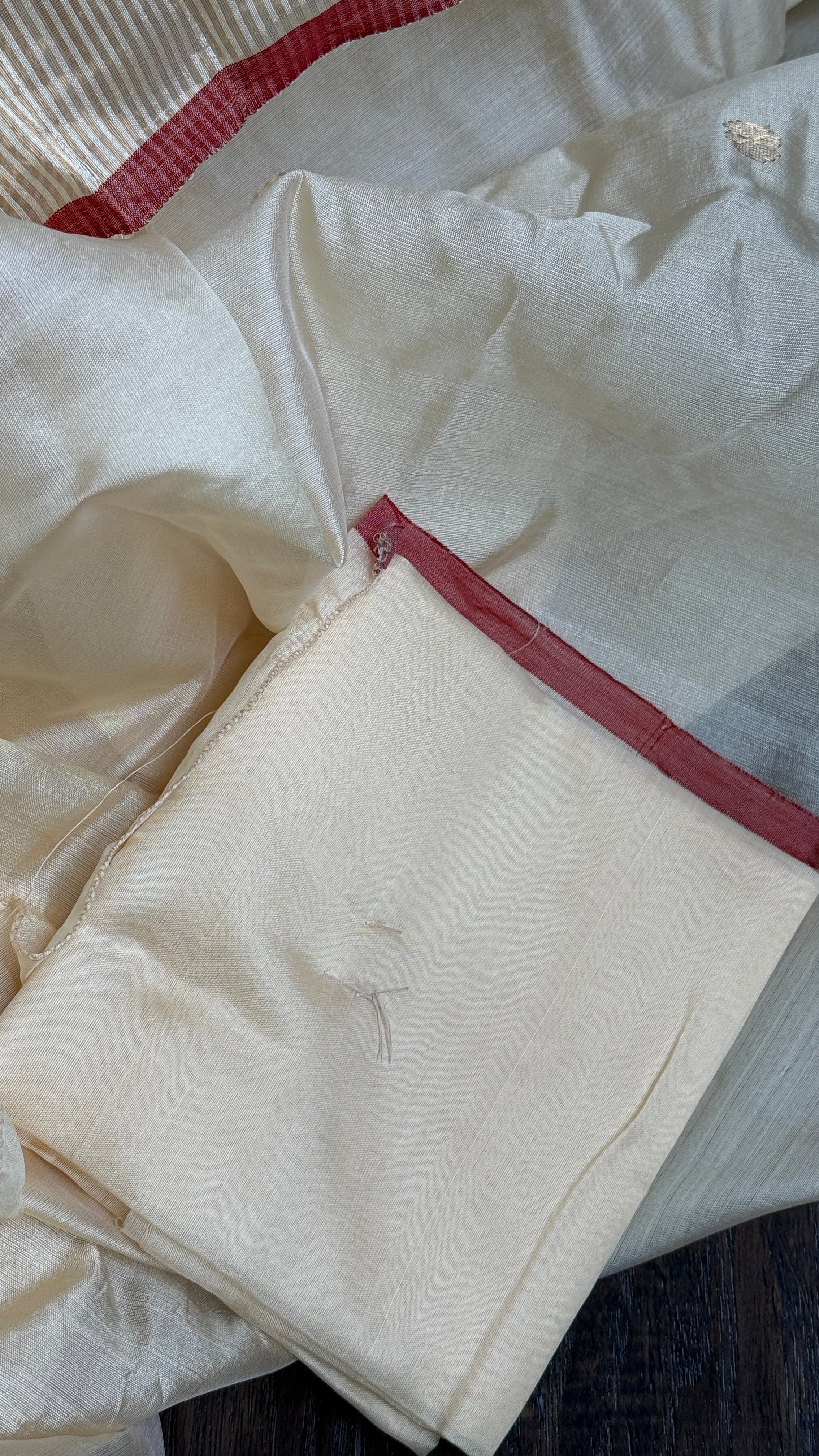 Chanderi Pattu Silk - Light Butter Yellow