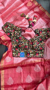Designer Blouse - Black Multicolor Embroidered