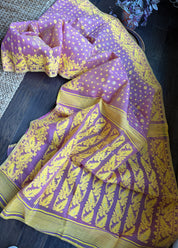 Dhakai Jamdani  - Light Pink Woven