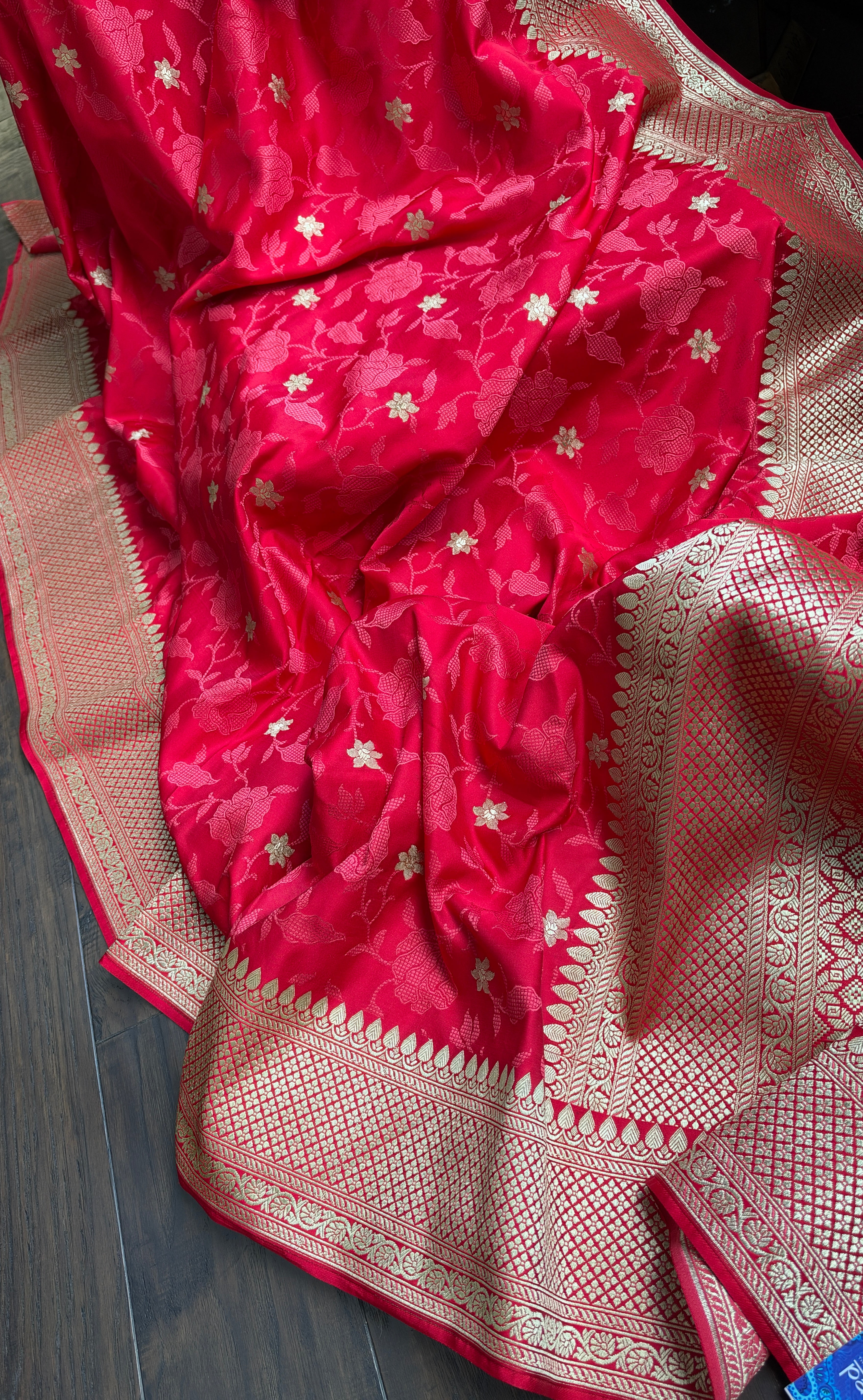 Soft Silk Banarasi - Red Resham Woven