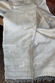 Pure Tussar Silk - Beige Handwoven