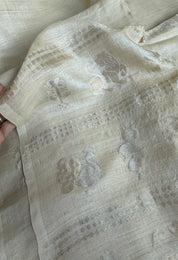 Pure Tussar Silk - Beige Handwoven