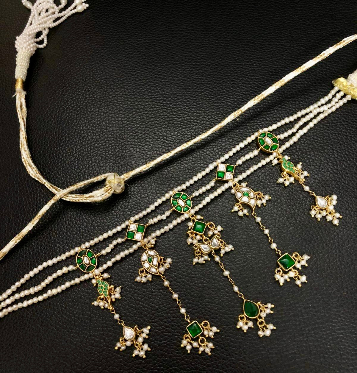 Fusion Choker 925 Silver - Pearl Kundan