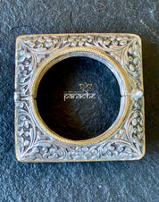 Bracelet 925 Silver- Chitai Square Dual Tone