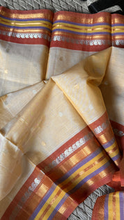 Gadwal SICO - Light Peach Yellow