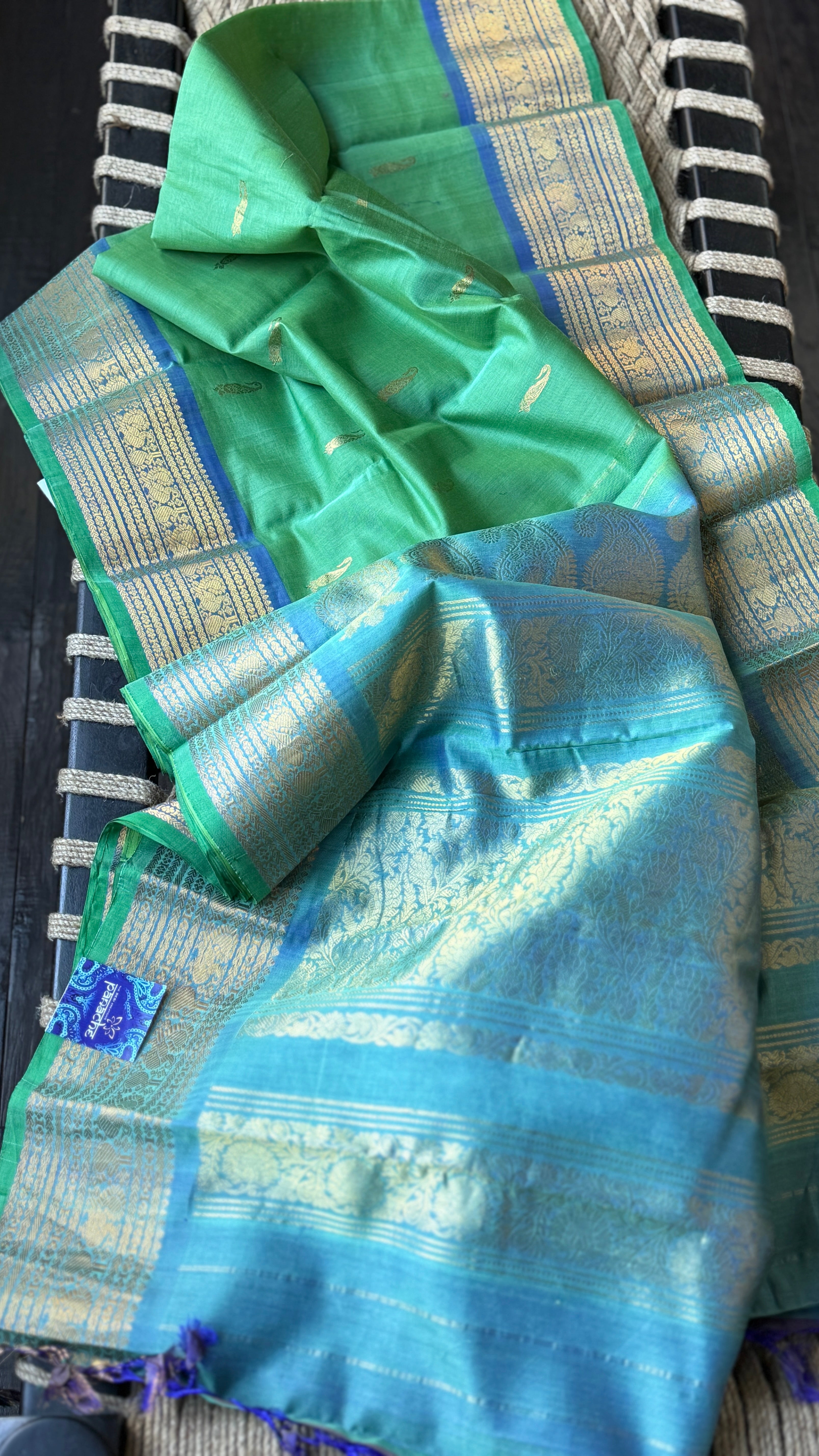 Pure SICO Gadwal - Light Green Firozi